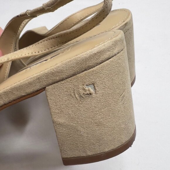 J.Crew Slingback Bow Heels in Saddle Size 8 BJ253 - Picture 4 of 12